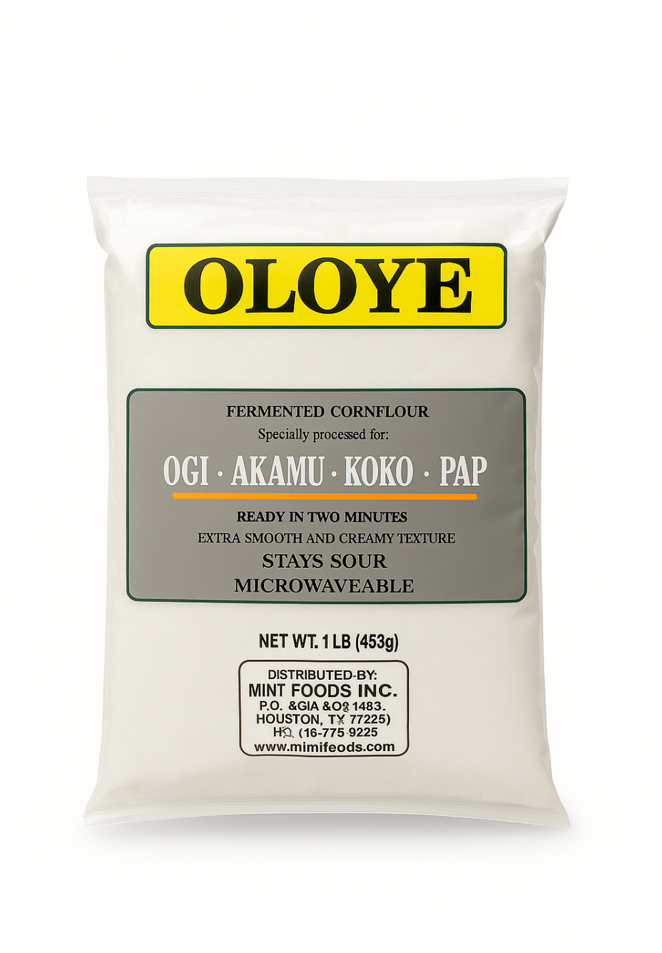 Oloye Pap (Ogi/Akamu) African Fermented Cereal