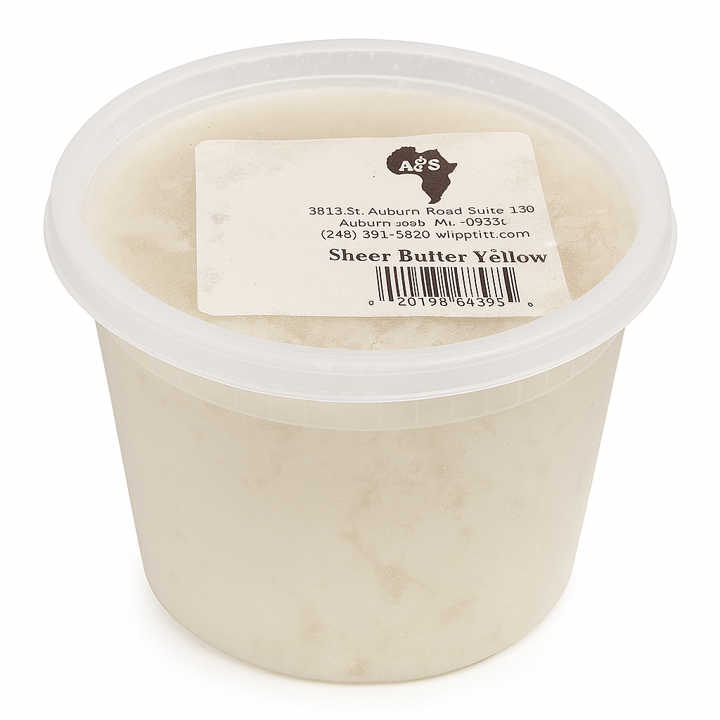 African Creamy Shea Butter Yellow (14oz)