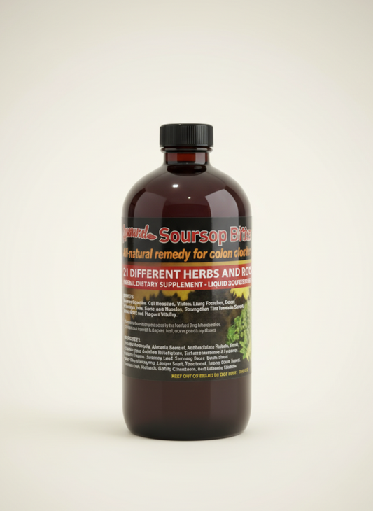 Brown bottle with label on a beige background