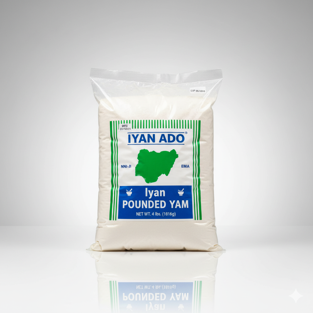 Iyan Ado Pounded Yam Flour - 4lb,