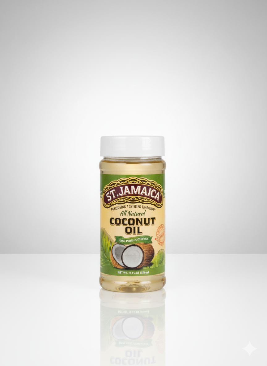 St. Jamaica Coconut Oil, All Natural 13 fl oz